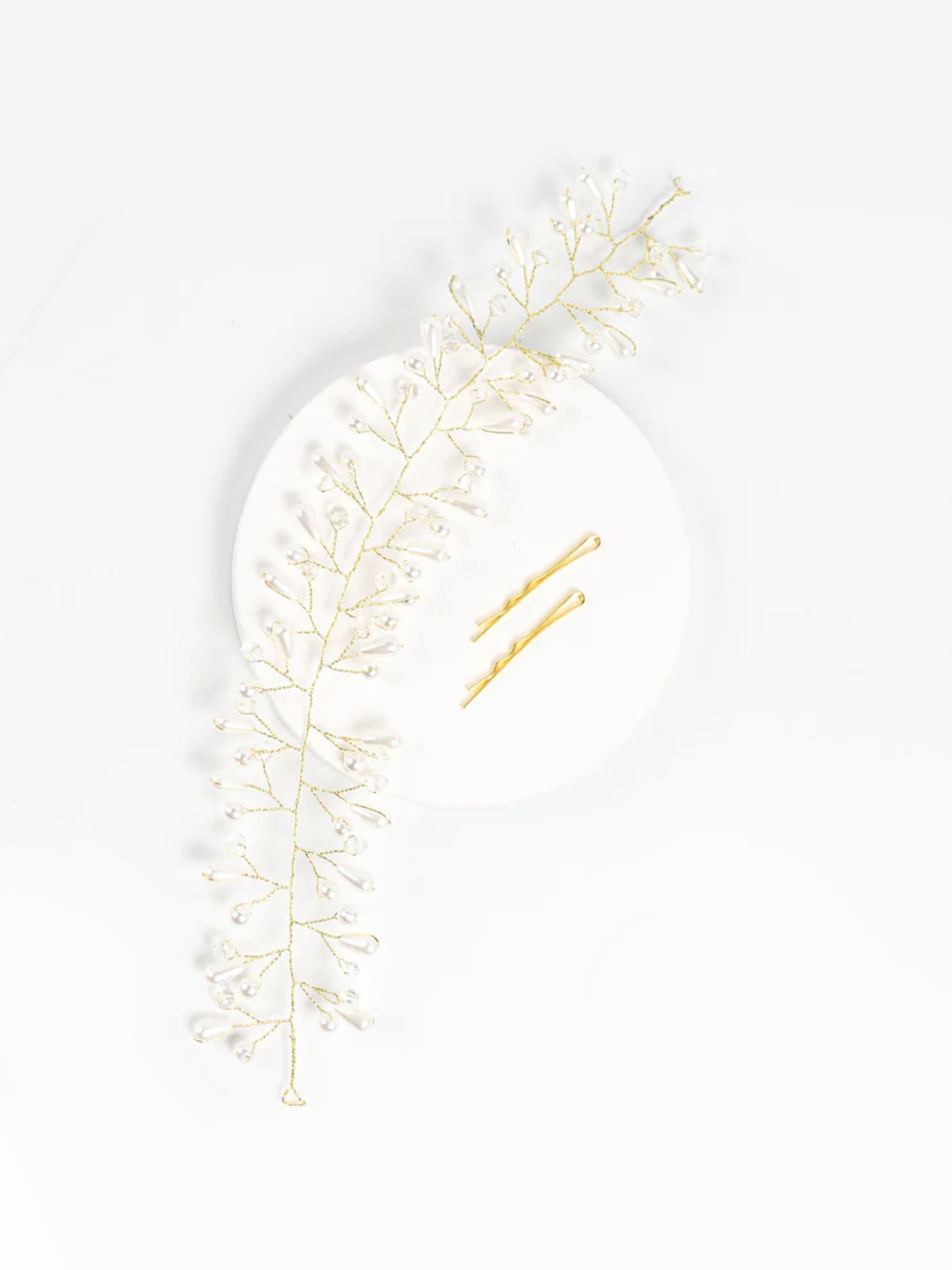 Raindrop Pearl Hair Vine | Hair Tiara