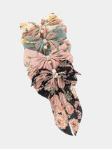 Pearl Hair Bow Barrettes