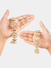 Rani Ratnavati - Polki Chaandbali Head Band | Sheeshphool Matthapatti