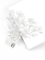 Floral Pearl Mesh Hair Comb | Hair Side Pin