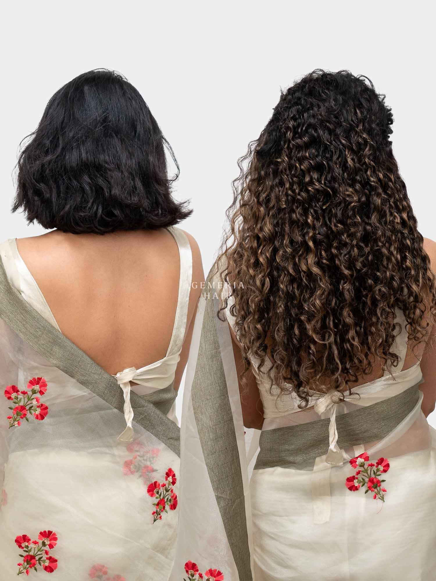 Light Ash Brown Balayage | Deep Curly Half Head Wig