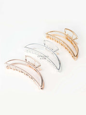 Crescent Moon Metal Large Hair Claw Clip