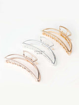 Crescent Moon Metal Large Hair Claw Clip