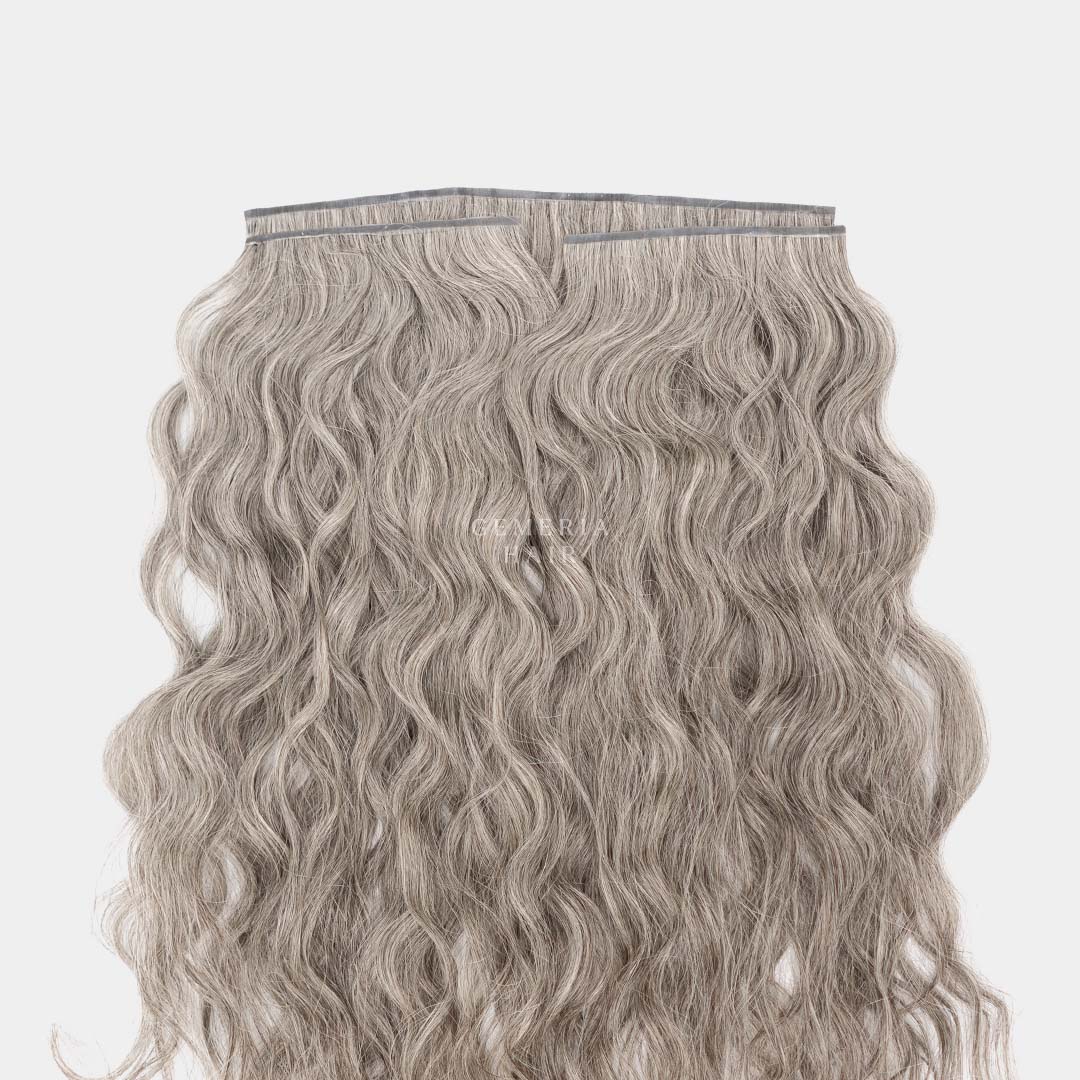 Grey Hair | Seamless | 3-piece Set Clip-In Hair Volumizer