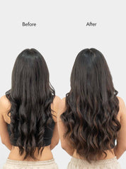 Barrel Brown Balayage | Seamless | 3 Piece Set Clip-In Hair Volumizer
