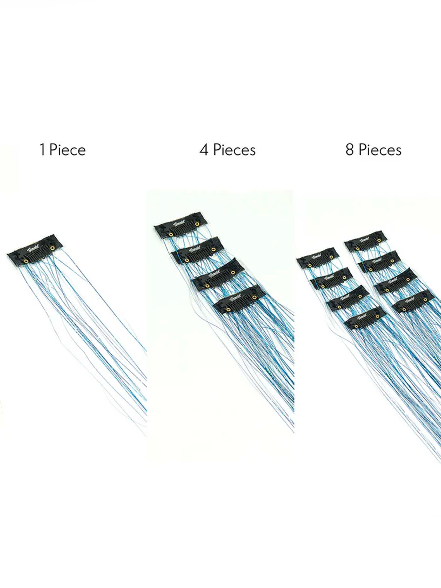 Cyan Blue | Clip-In Hair Tinsels