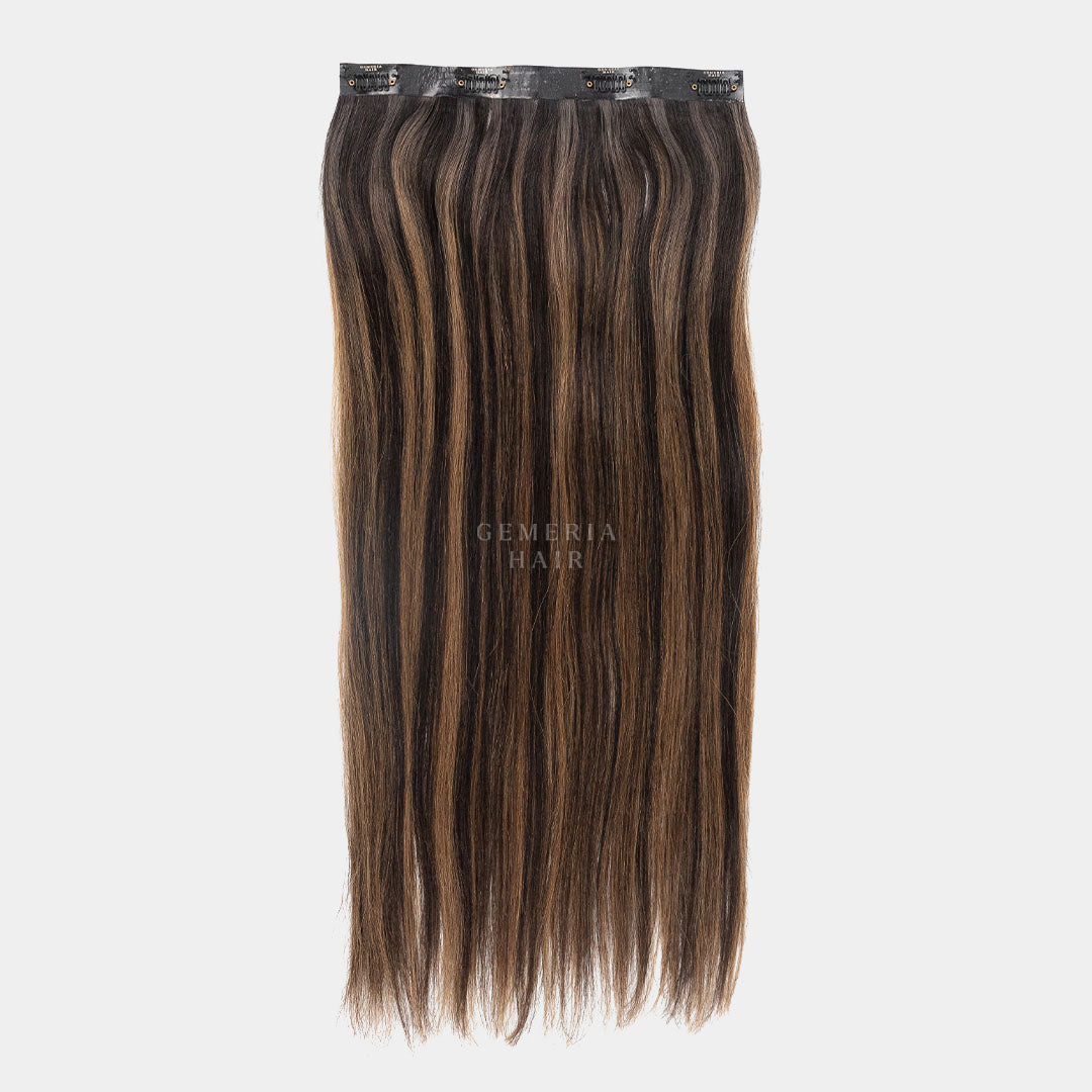 Ash Brown Balayage | Seamless | 1 Piece Clip-In Hair Volumizer