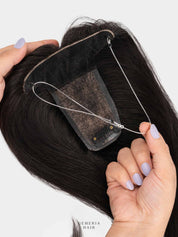 Hair Band Topper With Light Front Bangs | Bio-Base | Clip-Free