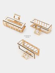 Retro Metal Rectangular Hair Claw Clip