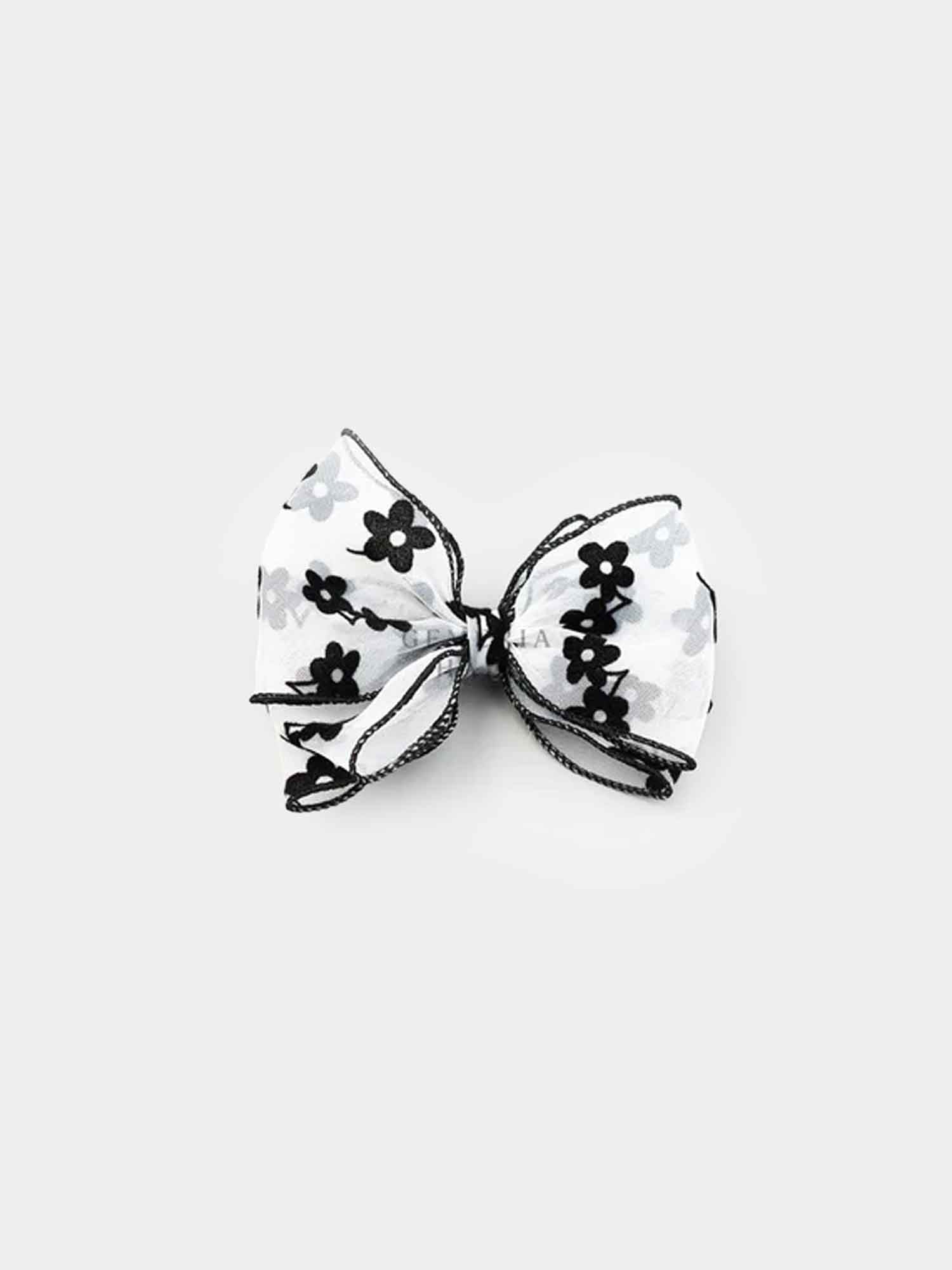 Threaded Floral Hair Bow Knot Clip | Hair Bow