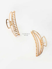 Crescent Moon Metal Large Hair Claw Clip