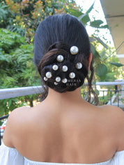 White Pearl Hair U-Pins