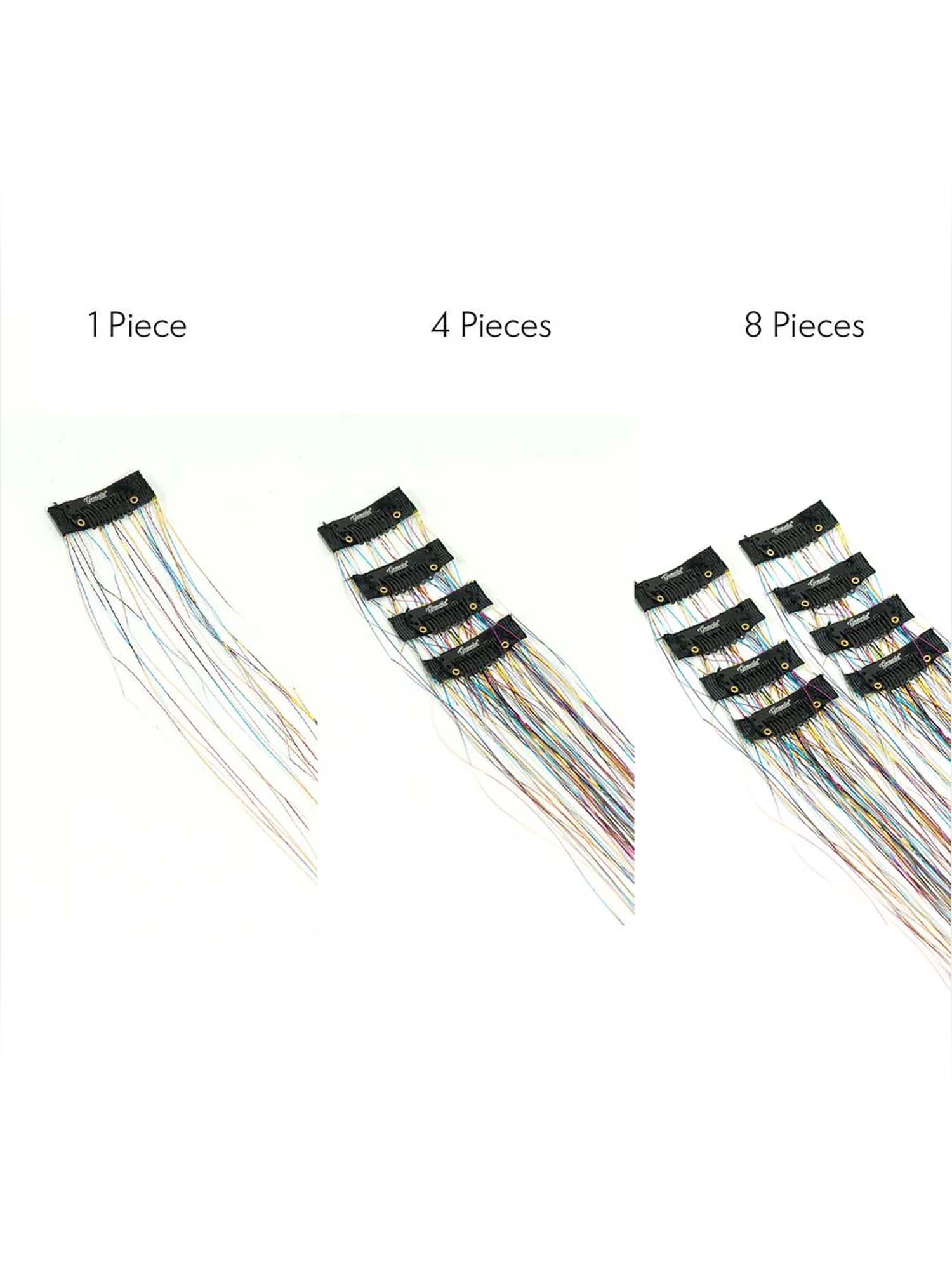 Multi-Color | Clip-In Hair Tinsels