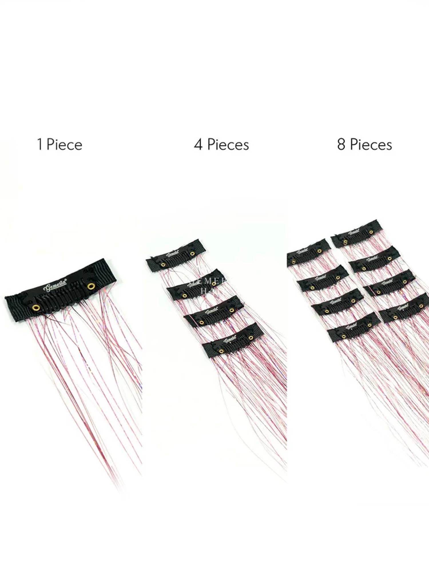 Pink | Clip-In Hair Tinsels