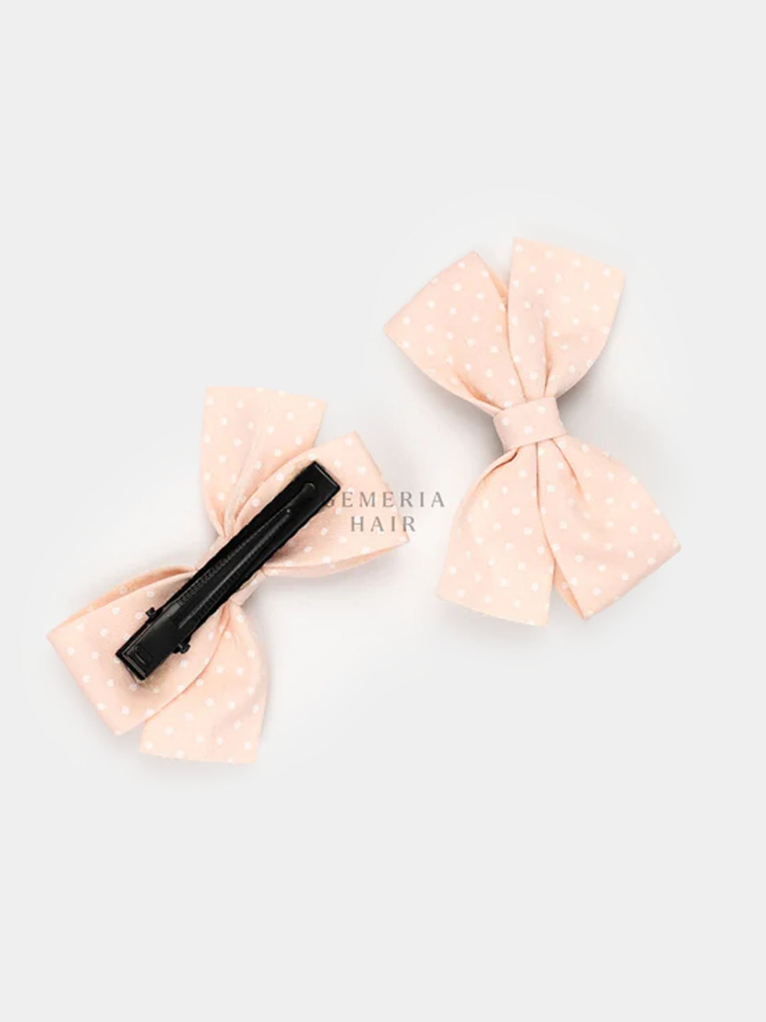 Polka Dots Bow Hair Clips | For Babies/Kids