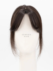 mini hair topper with bangs