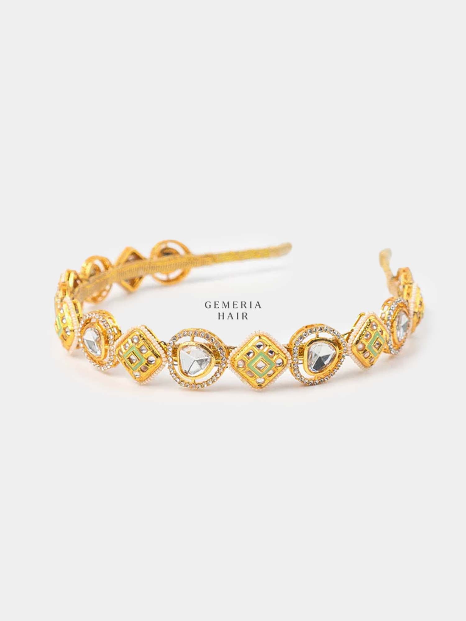 Rani Samyukta - Jadau Kundan Head Band | Sheeshphool Matthapatti
