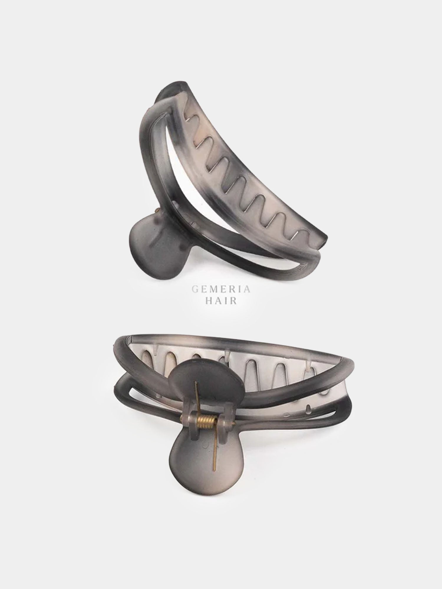 Black Splash Matte Hair Claw Clip