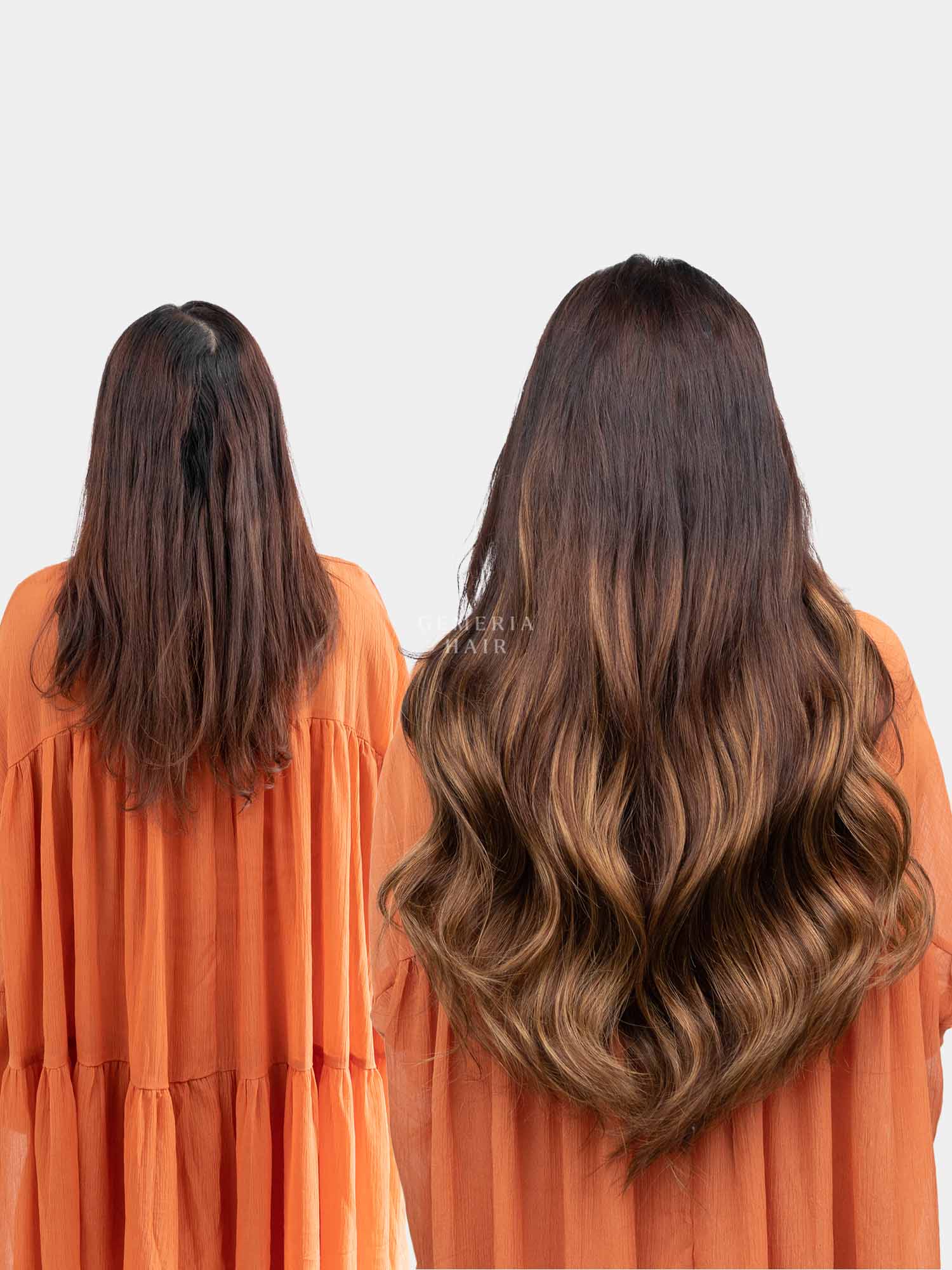 Golden Brown Balayage | Seamless | 7 Set Clip-In Hair Extensions