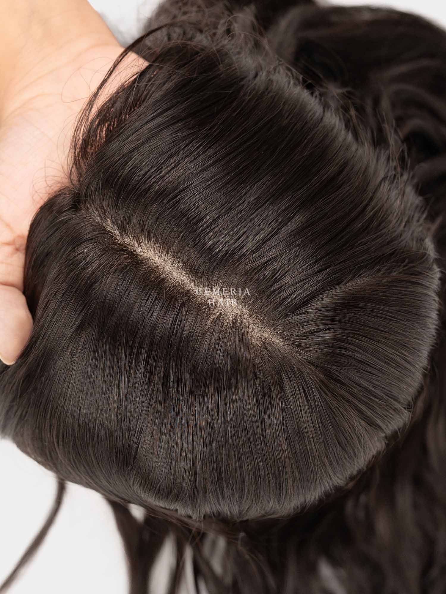 6"x10" | Volume Hair Topper |Crown Hair Topper | Bio-Base| Wavy