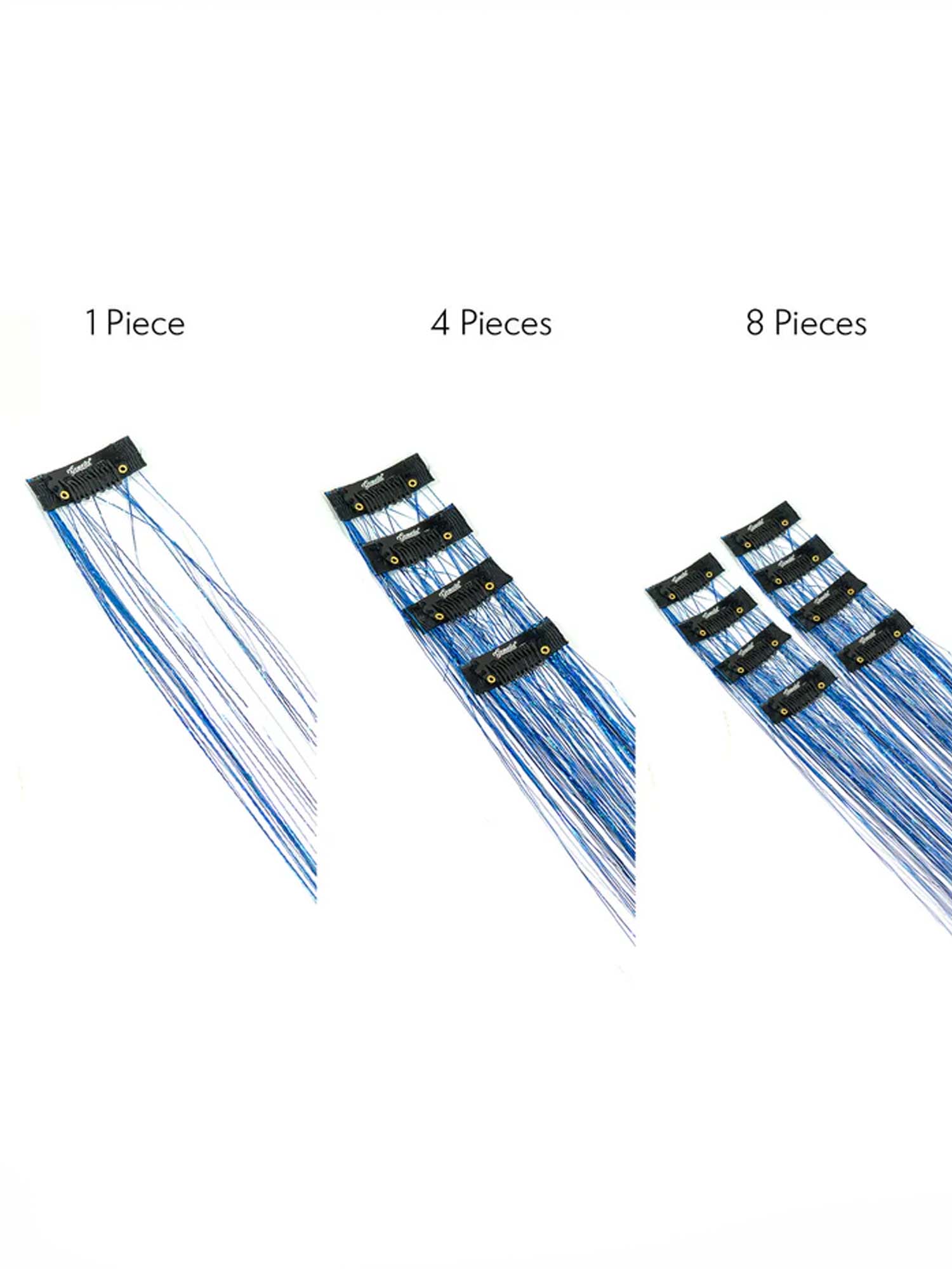 Blue | Clip-In Hair Tinsels