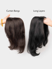 Hair Band Topper with Long Layers | Bio-Base | Clip-Free