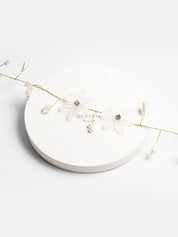 Pristine White Flower Hair Vine | Hair Tiara