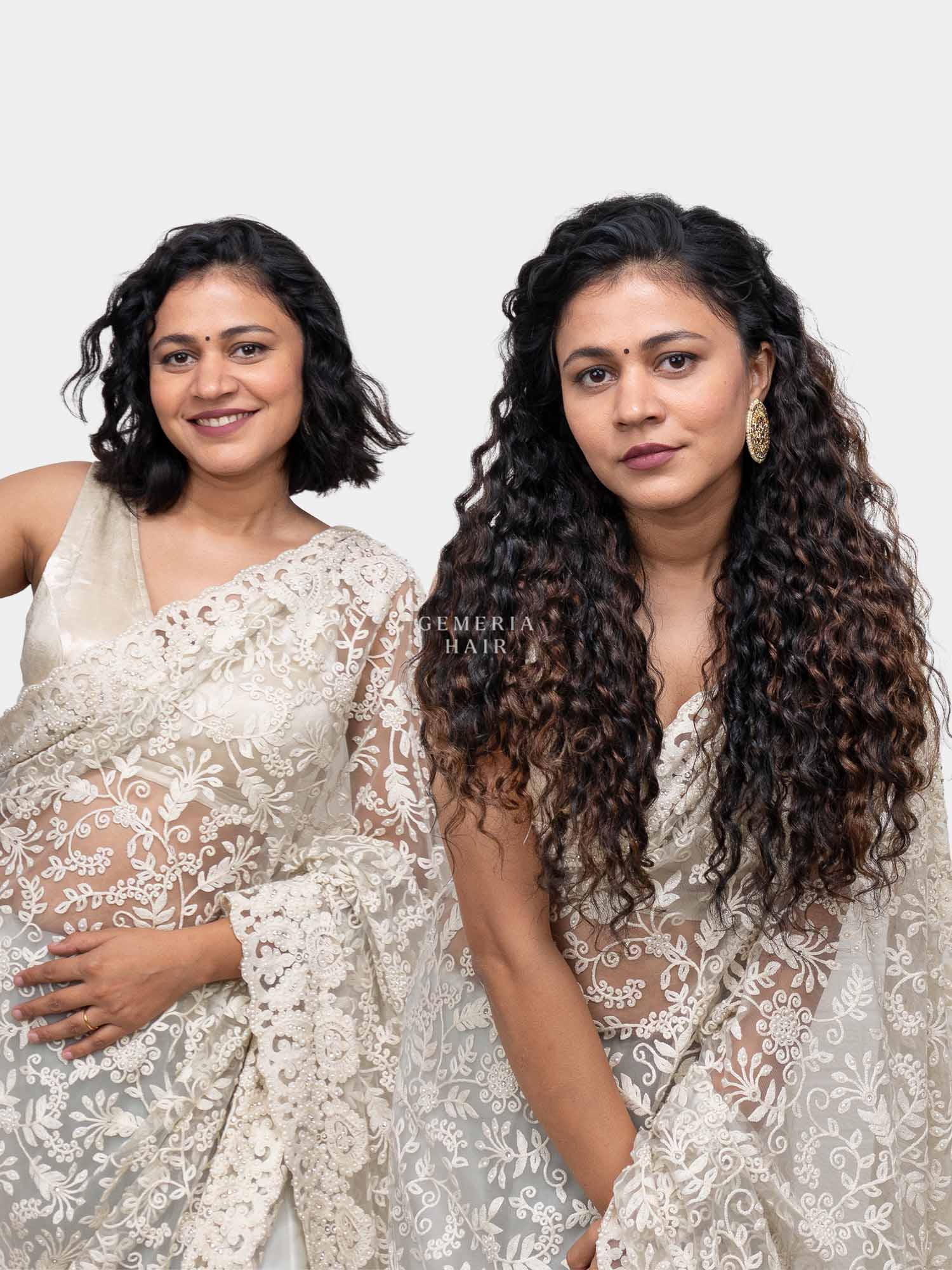 Dark Brown Balayage | Deep Curly Half Head Wig