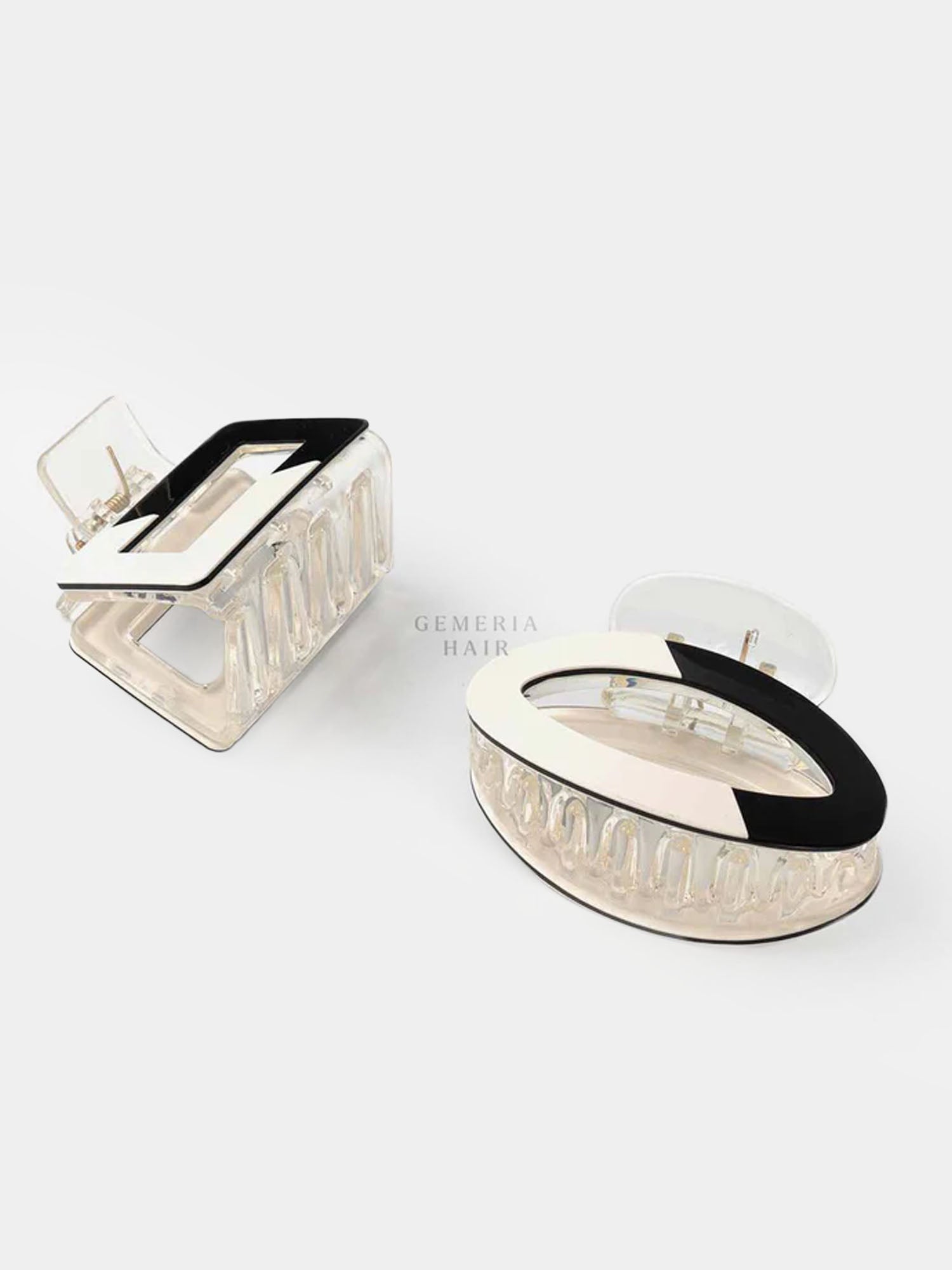 Glassy Tint Hair Claw Clip | Dual Color