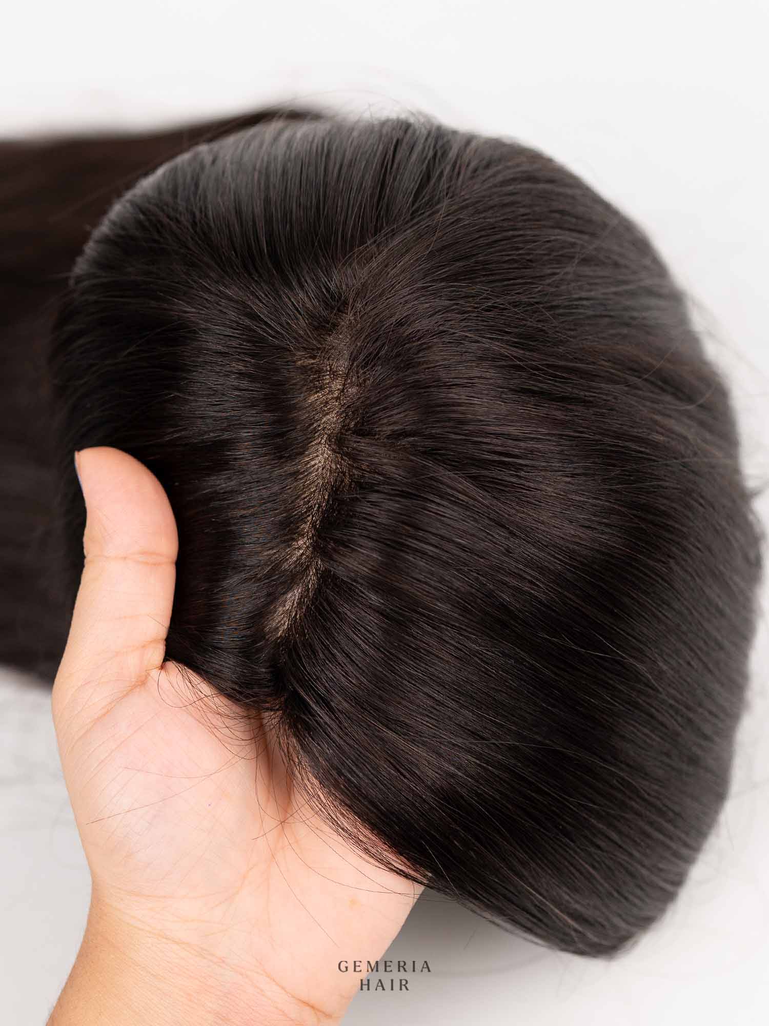 6"x10" | Volume Hair Topper | Crown Hair Topper | Bio-Base | Straight