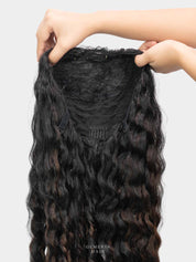 Dark Brown Balayage | Deep Curly Half Head Wig