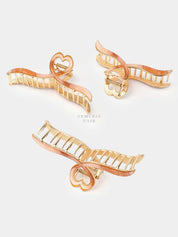 Heart Loop Vintage Metal Hair Claw Clip