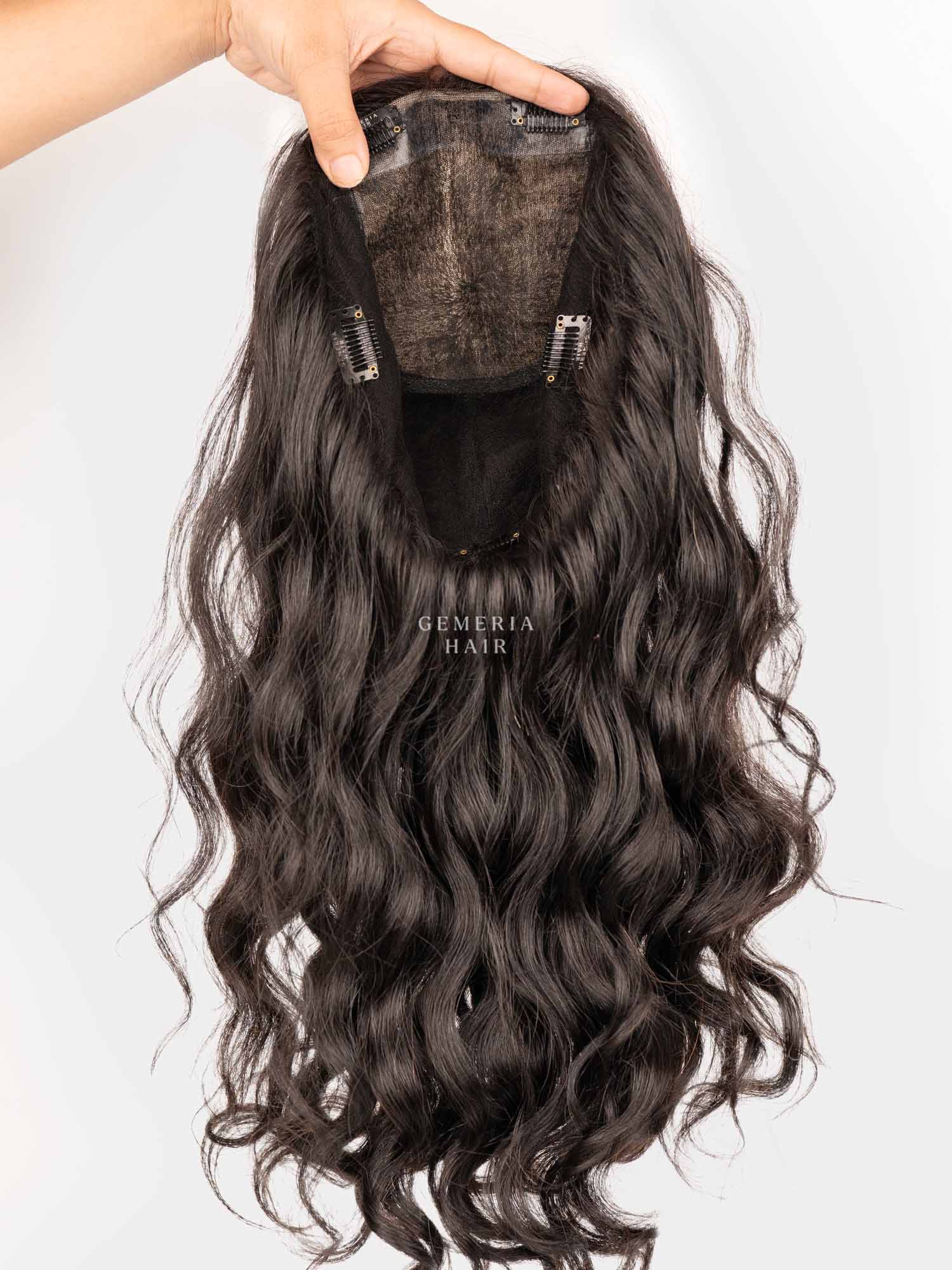 6"x10" | Volume Hair Topper |Crown Hair Topper | Bio-Base| Wavy