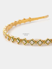 Rajkumari Krishna - Minimal Kundankari Head Band | Sheeshphool Matthapatti