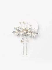 Pearl Leaf Vine Hair Pin | Hair Bun, Braids U-Pins