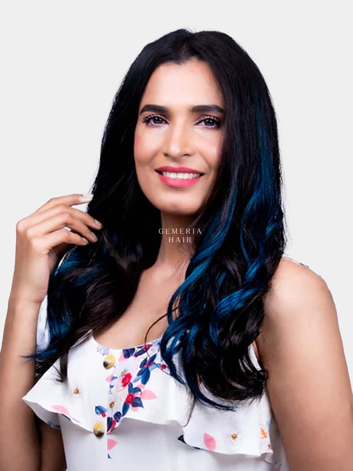 Blue streaks for Women | Midnight Blue Highlight Colour Blue streaks for Women | Midnight Blue Highlight Colour