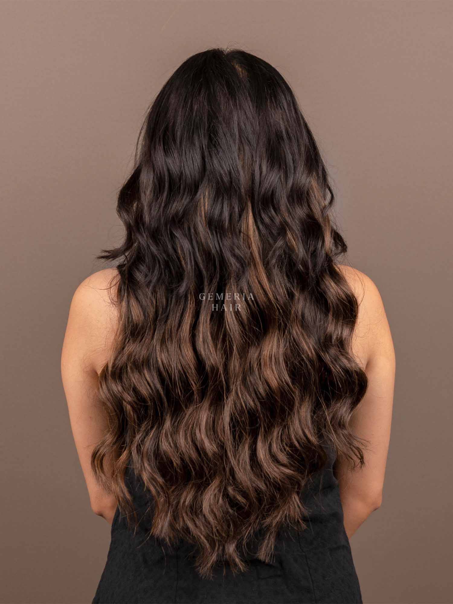 Ash Brown Balayage | Seamless | 7 Set Clip-In Hair Extensions