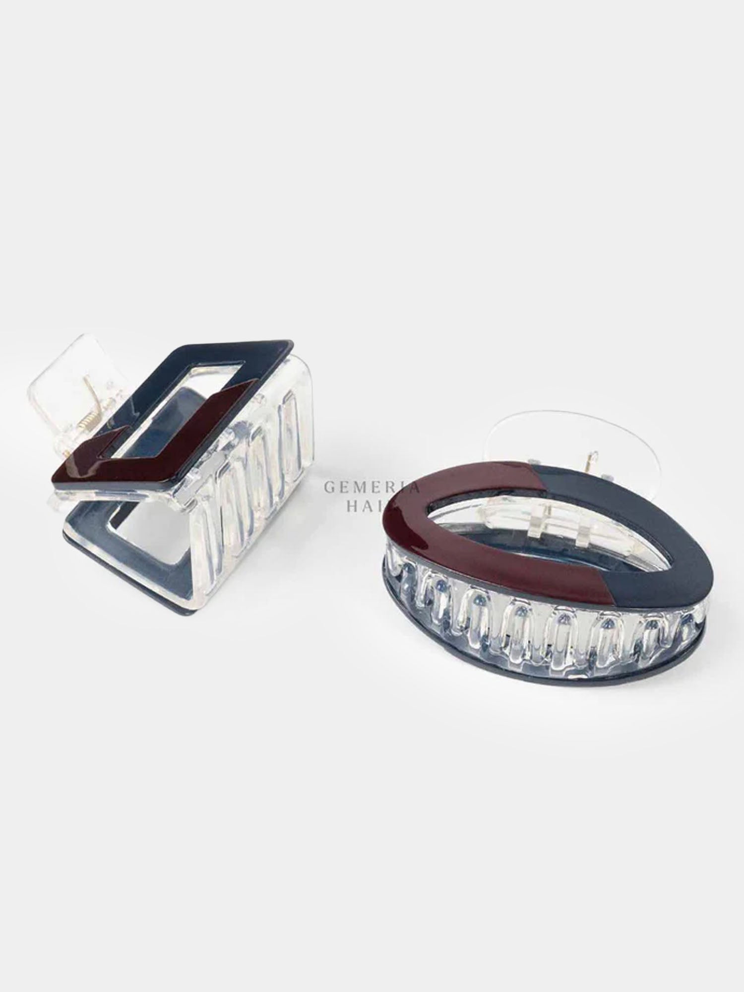 Glassy Tint Hair Claw Clip | Dual Color