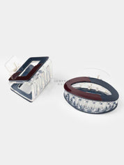 Glassy Tint Hair Claw Clip | Dual Color