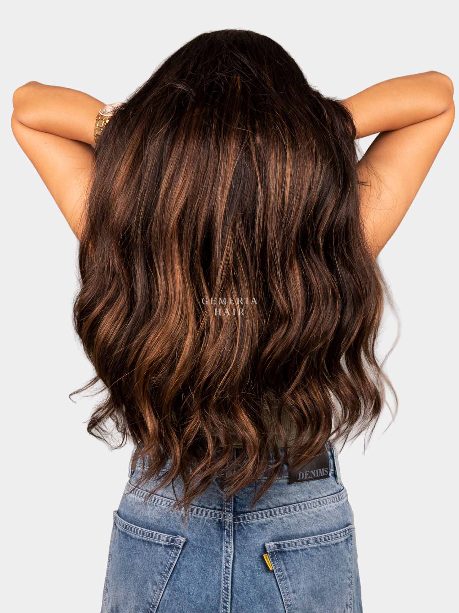 Chocolate Brown Balayage | Half Head&#174; Wig