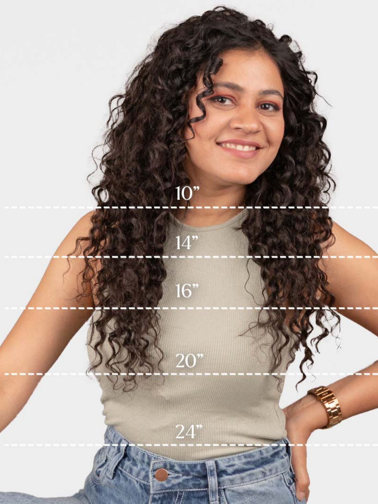 Deep Curly Half Head Wig