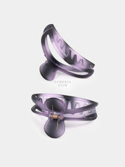 Black Splash Matte Hair Claw Clip