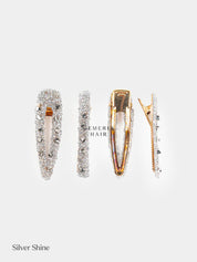 Crystal Mismatch Hair Clips