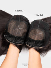 6"x10" | Volume Hair Topper | Crown Hair Topper | Bio-Base | Straight