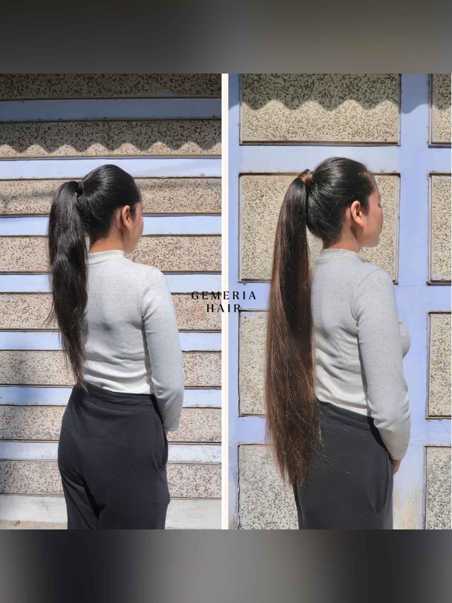 Caramel Brown Balayage | Ponytail Extension