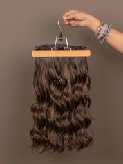 Ash Brown Balayage | Seamless | 7 Set Clip-In Hair Extensions