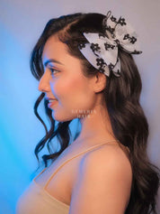 Threaded Floral Hair Bow Knot Clip | Hair Bow