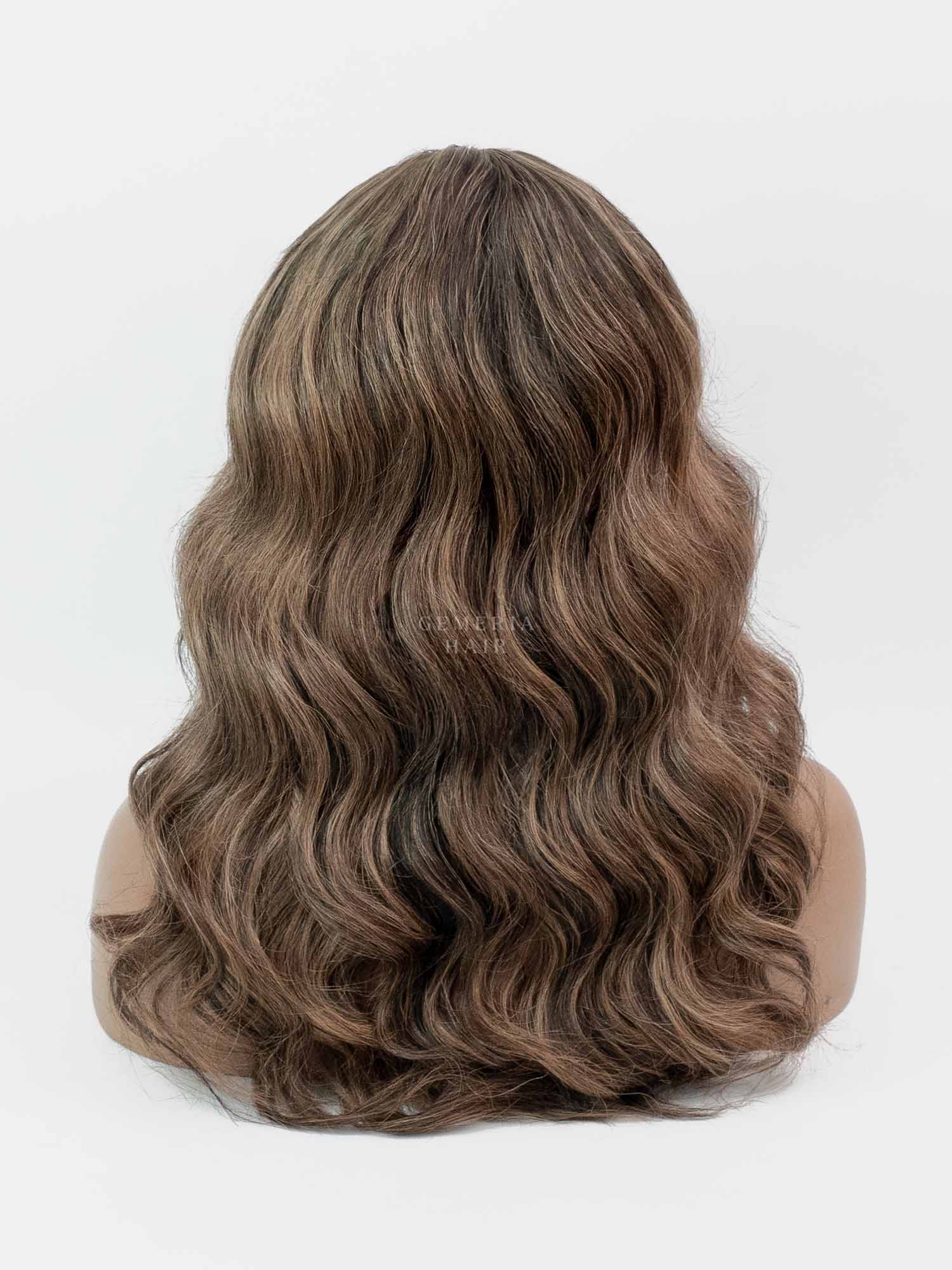 Chocolate Brown Balayage| V-Part Wig | V-Shaped Wig