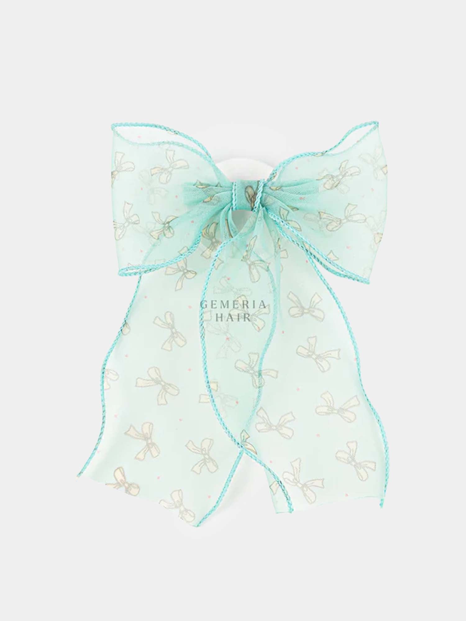 Lace & Light Organza Hair Bow Clip