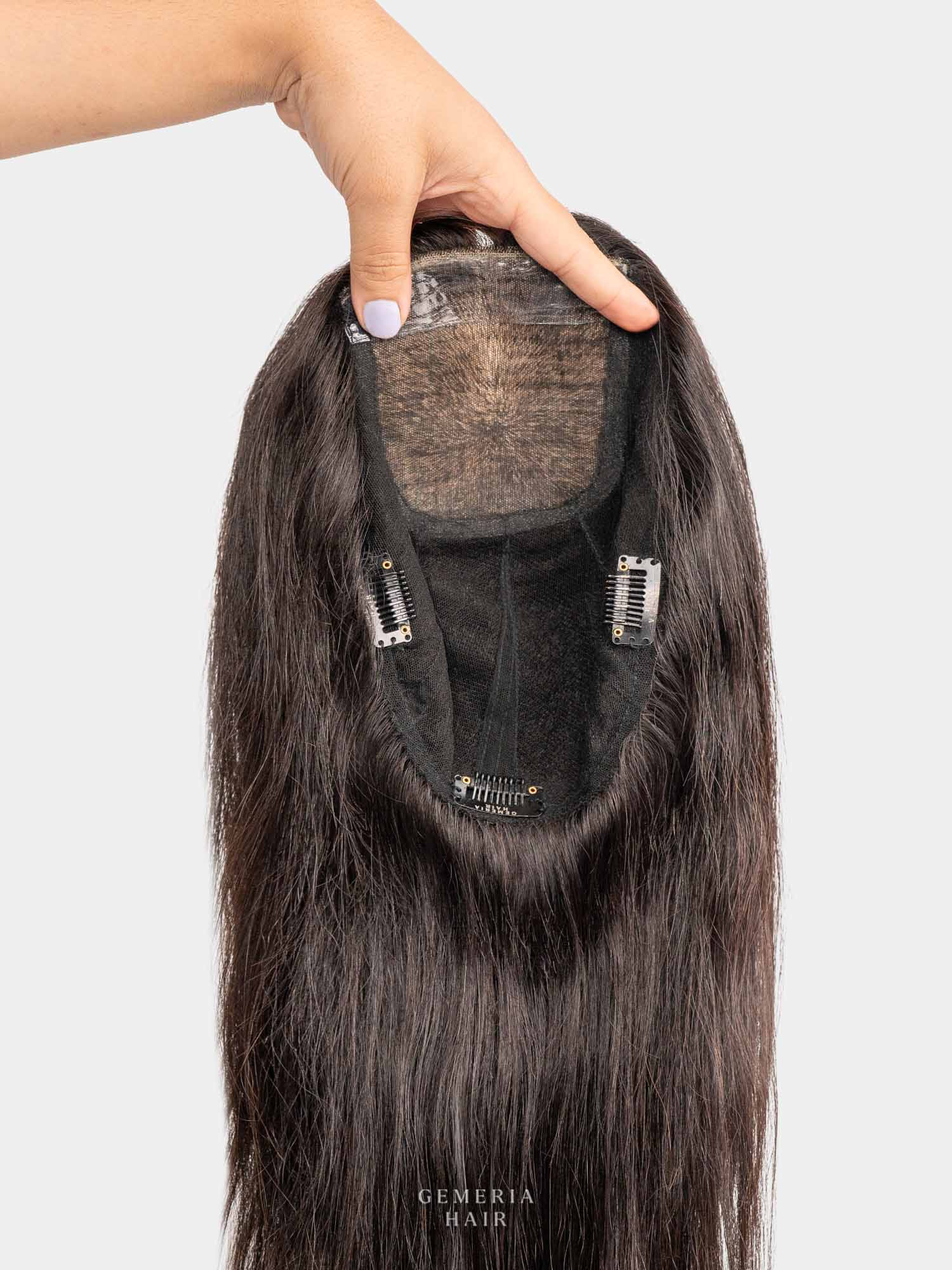 5"x8" | Volume Hair Topper | Crown Hair Topper | Bio-Base | Straight